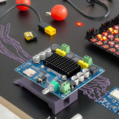 TPA3116 Dual-Channel 2*100W High-Power  Digital Amplifier Board Module HIFI High-Definition TF Card Input ICs Product