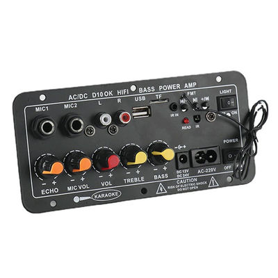 صفحه تقویت کننده قدرت دیجیتال D10 با قدرت خروجی 30-120W بلوتوث 5.0 و ورودی میکروفون دوگانه برای سبووفر و کارآوک