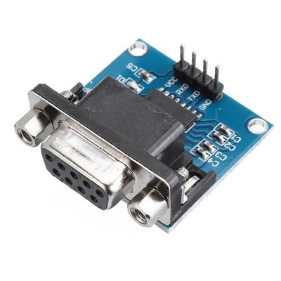 5.5V MAX3232 MAX232 ماژول RS232 به TTL Serial Port Converter DB9 کانکتور