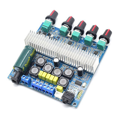 2.1 تقویت کننده HiFi برد صوتی بلوتوث 5.0 با خروجی 2*50W+100W و منبع تغذیه DC12~24V
