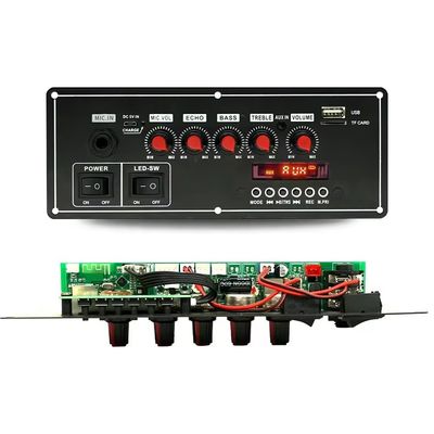 عملکرد ضبط صدا 2x20W 7.4V میکروفون سیم کشی بی سیم اسپیکر Trolley Sound Bt Decoder Amplifier Board