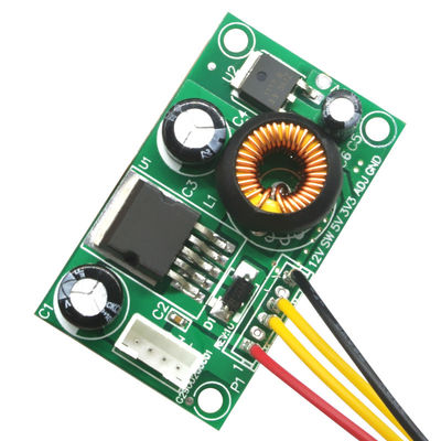 ماژول تغذیه LCD با سیم 12V تا 5V تا 3.3V DC-DC Step-Down Converter Board