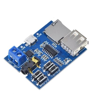 ماژول تقویت کننده صوتی MP3 Decoder Board با محدوده قدرت 3.7 ~ 5.5V کارت TF و حالت U Disk Play 2W Mono Amplifier