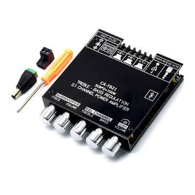 CA-TB21 2.1 کانال BT Subwoofer Amplifier برد صوتی 2*50W+100W 12-24V AMP