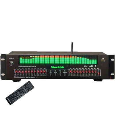 EQ-8100 پیش تقویت کننده Hi-Fi حرفه ای پخش کننده BT 5.4 رمزگشای صوتی دیجیتال نوری کواکسیال اکولایزر 20 قسمتی تجهیزات فیبر نوری