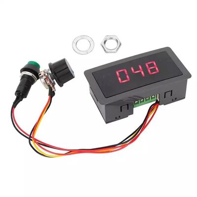 کنترلر سرعت موتور LED با نمایشگر دیجیتال CCM5D، تنظیم کننده سرعت موتور DC PWM 6 ولت 12 ولت 24 ولت 5 آمپر، برد کنترل سرعت موتور DC مبدل DC به DC